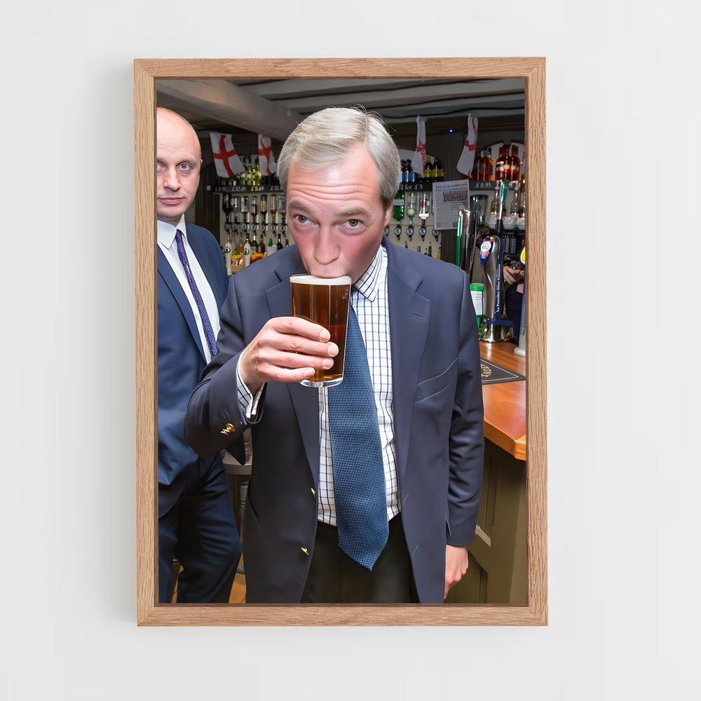 ap-nigel farage-2 cadre Bois clair