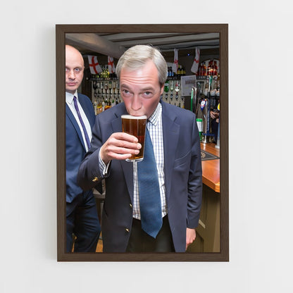ap-nigel farage-2 cadre Bois foncé