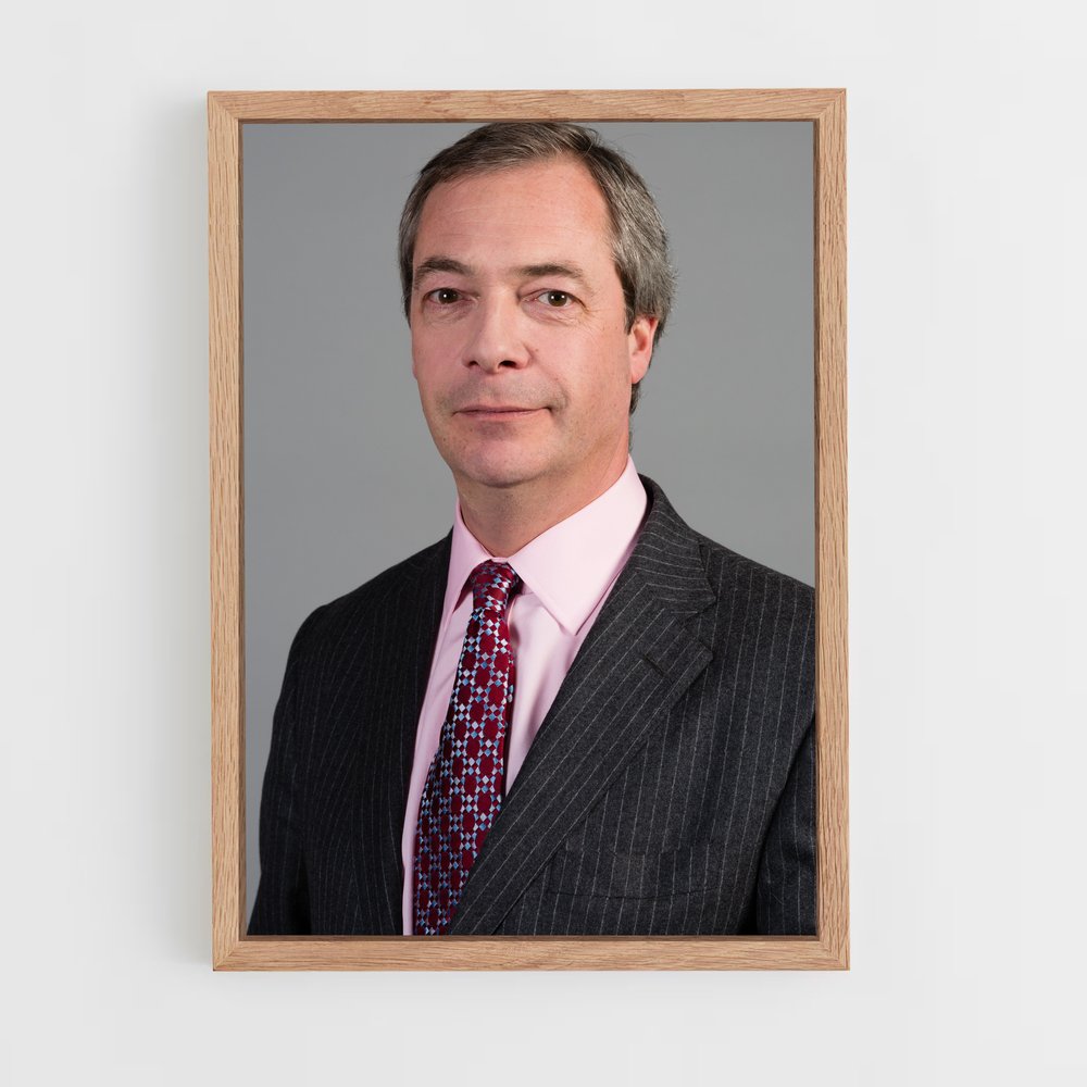 ap-nigel farage-3 cadre Bois clair