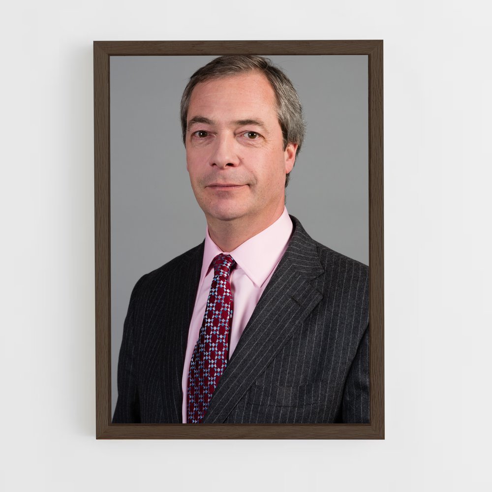 ap-nigel farage-3 cadre Bois foncé