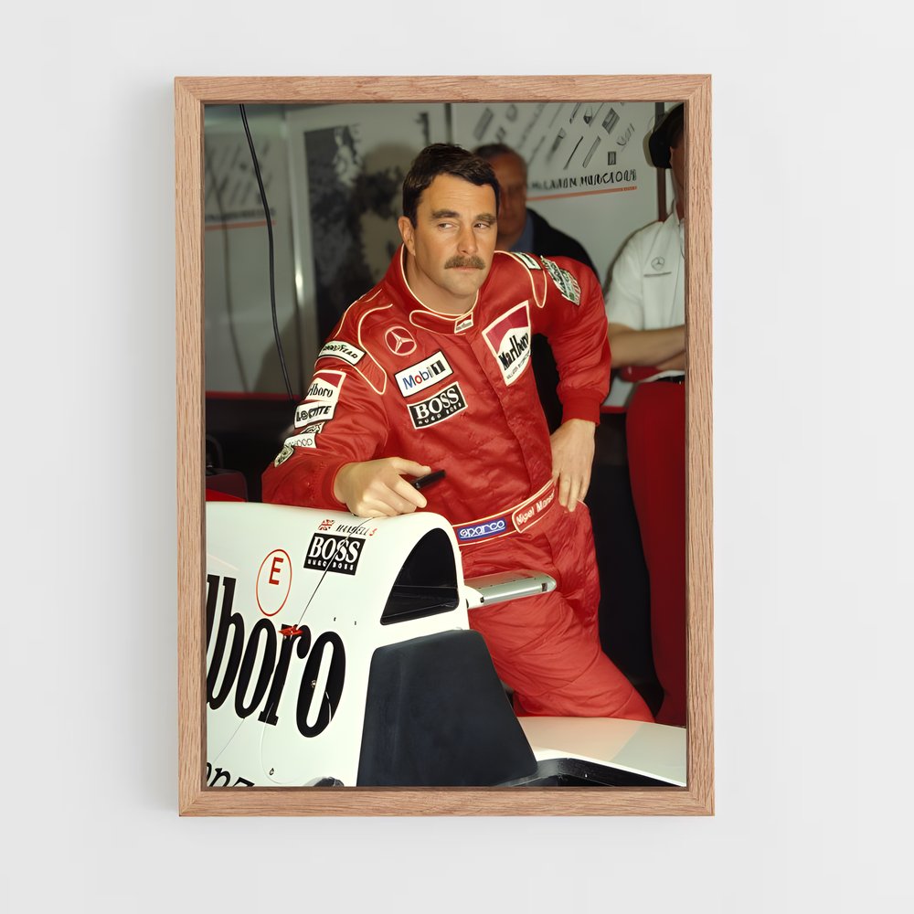 ap-nigel mansell-3 cadre Bois clair
