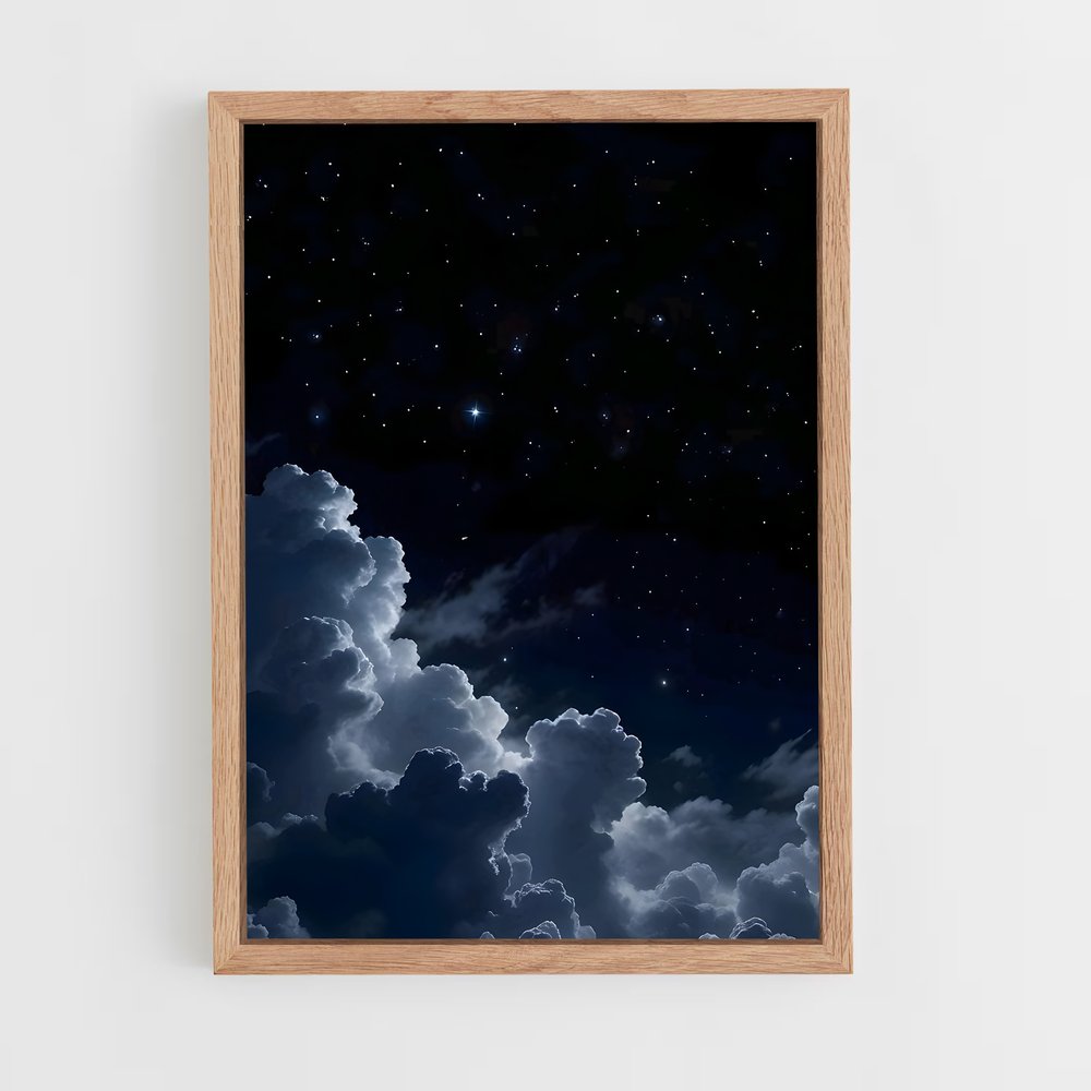 ap-night sky-11 cadre Bois clair