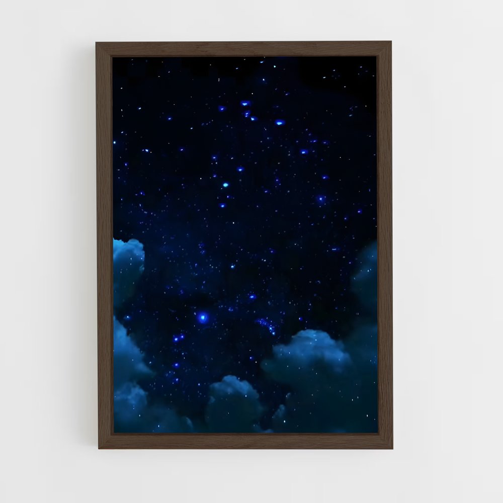 ap-night sky-6 cadre Bois foncé