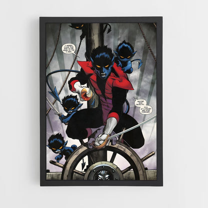 ap-nightcrawler x-men-7 cadre Noir