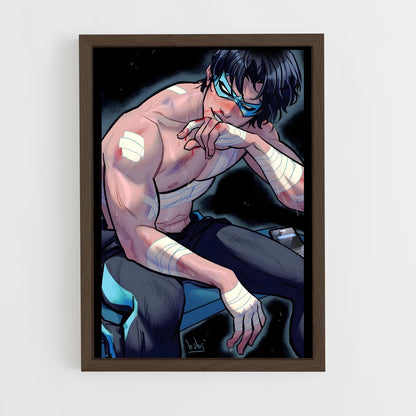 ap-nightwing-7 cadre Bois foncé