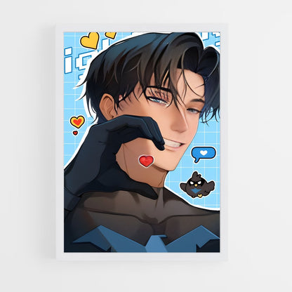 ap-nightwing-8 cadre Blanc