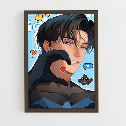 ap-nightwing-8 cadre Bois foncé