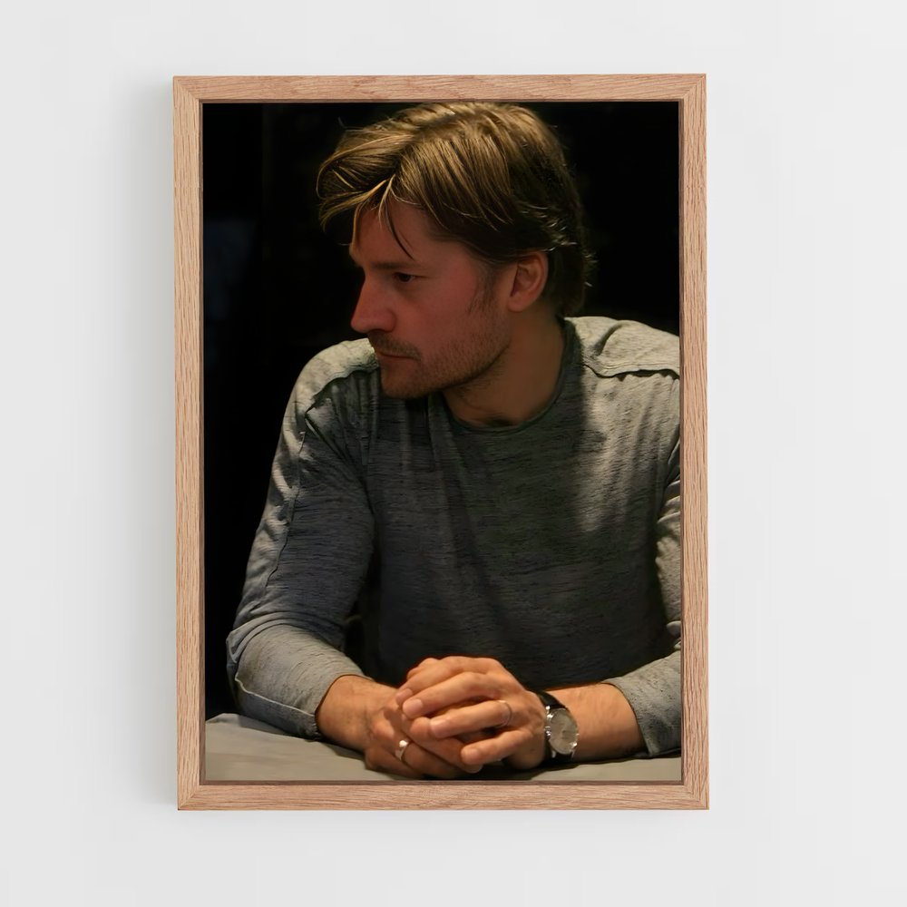 ap-nikolaj coster-waldau-4 cadre Bois clair