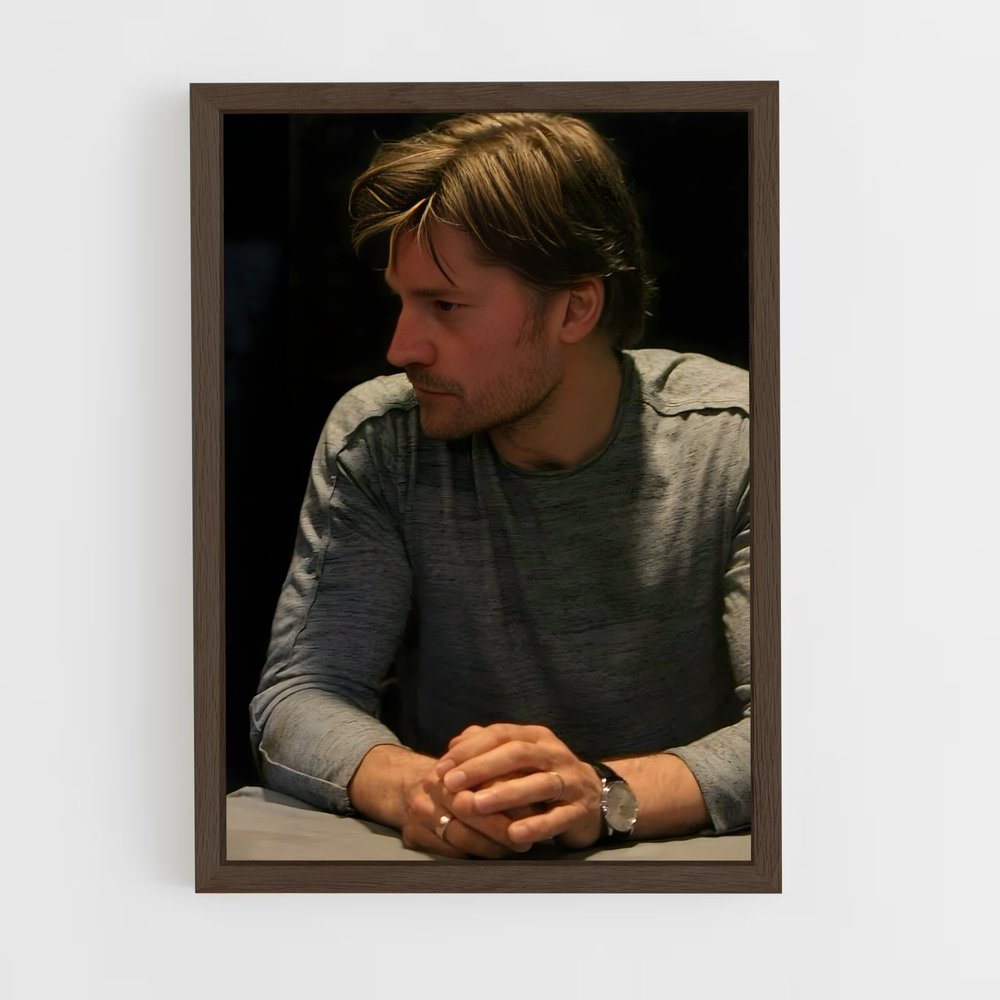 ap-nikolaj coster-waldau-4 cadre Bois foncé
