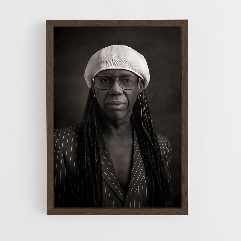ap-nile rodgers-4 cadre Bois foncé