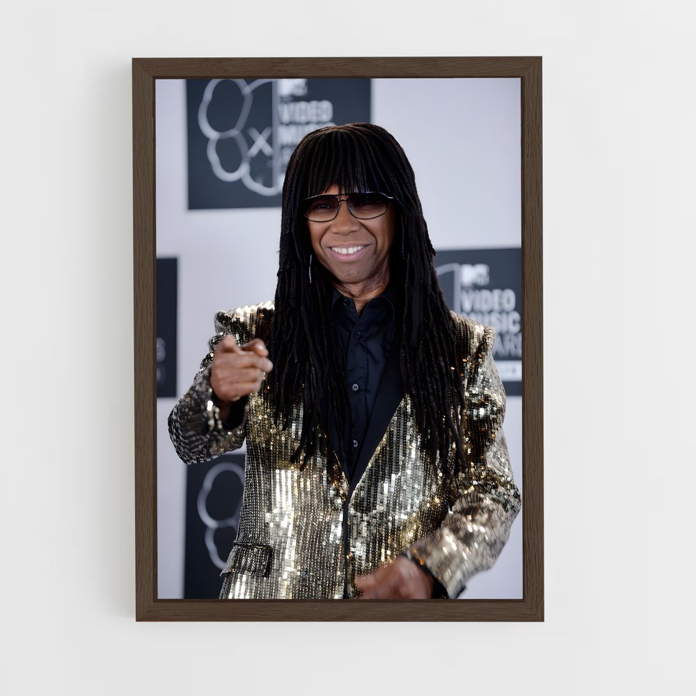 ap-nile rodgers-6 cadre Bois foncé