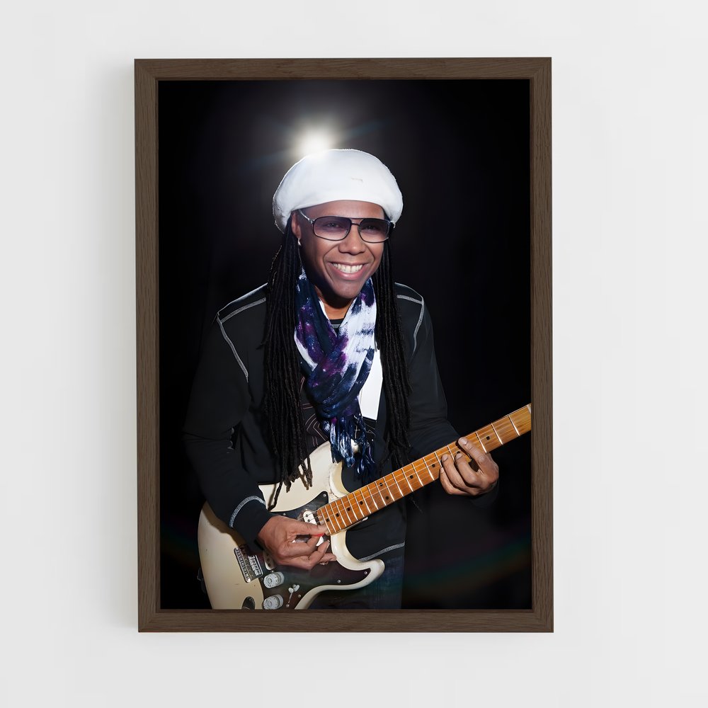 ap-nile rodgers-8 cadre Bois foncé