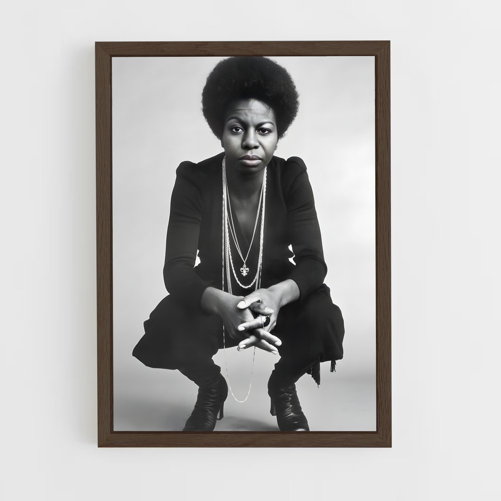 ap-nina simone-1 cadre Bois foncé
