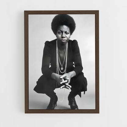 ap-nina simone-1 cadre Bois foncé