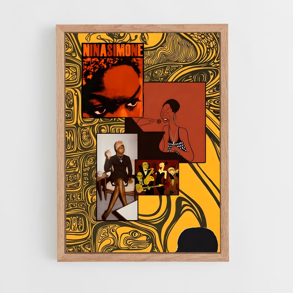 ap-nina simone-4 cadre Bois clair