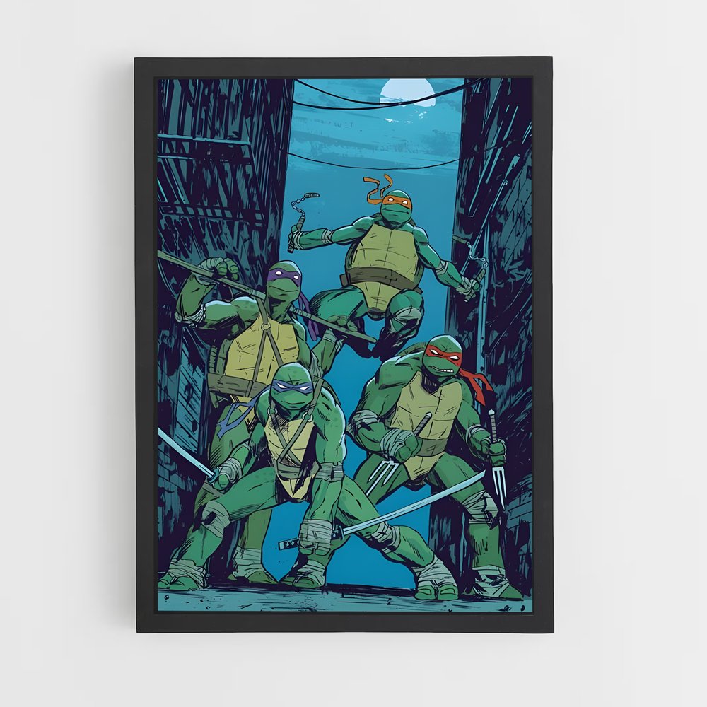 ap-ninja turtles-1 cadre Noir