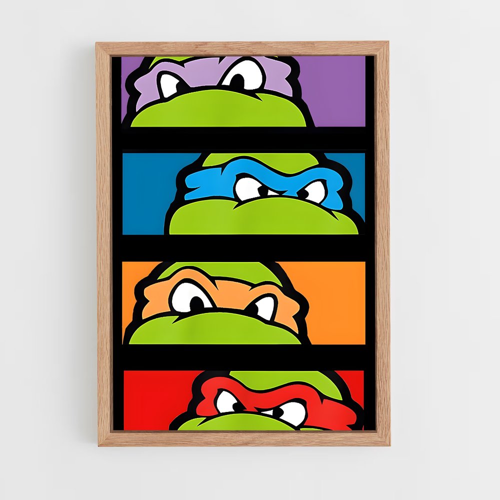 ap-ninja turtles-2 cadre Bois clair