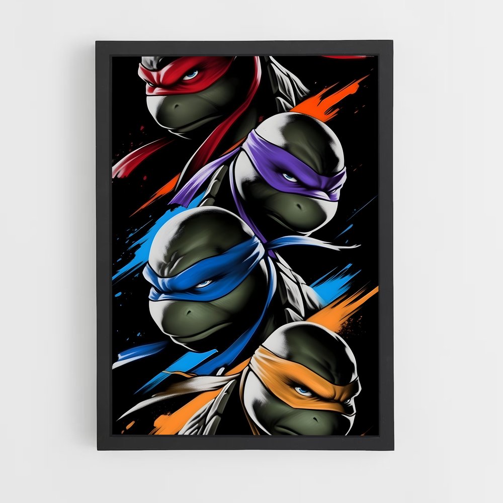 ap-ninja turtles-3 cadre Noir