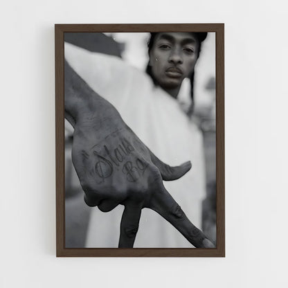 ap-nipsey hussle-7 cadre Bois foncé