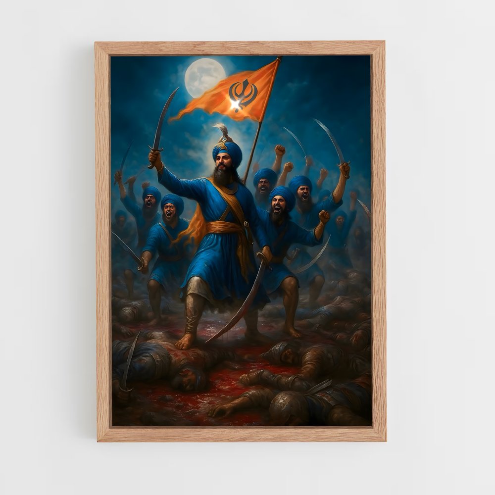 ap-nishan sahib-2 cadre Bois clair