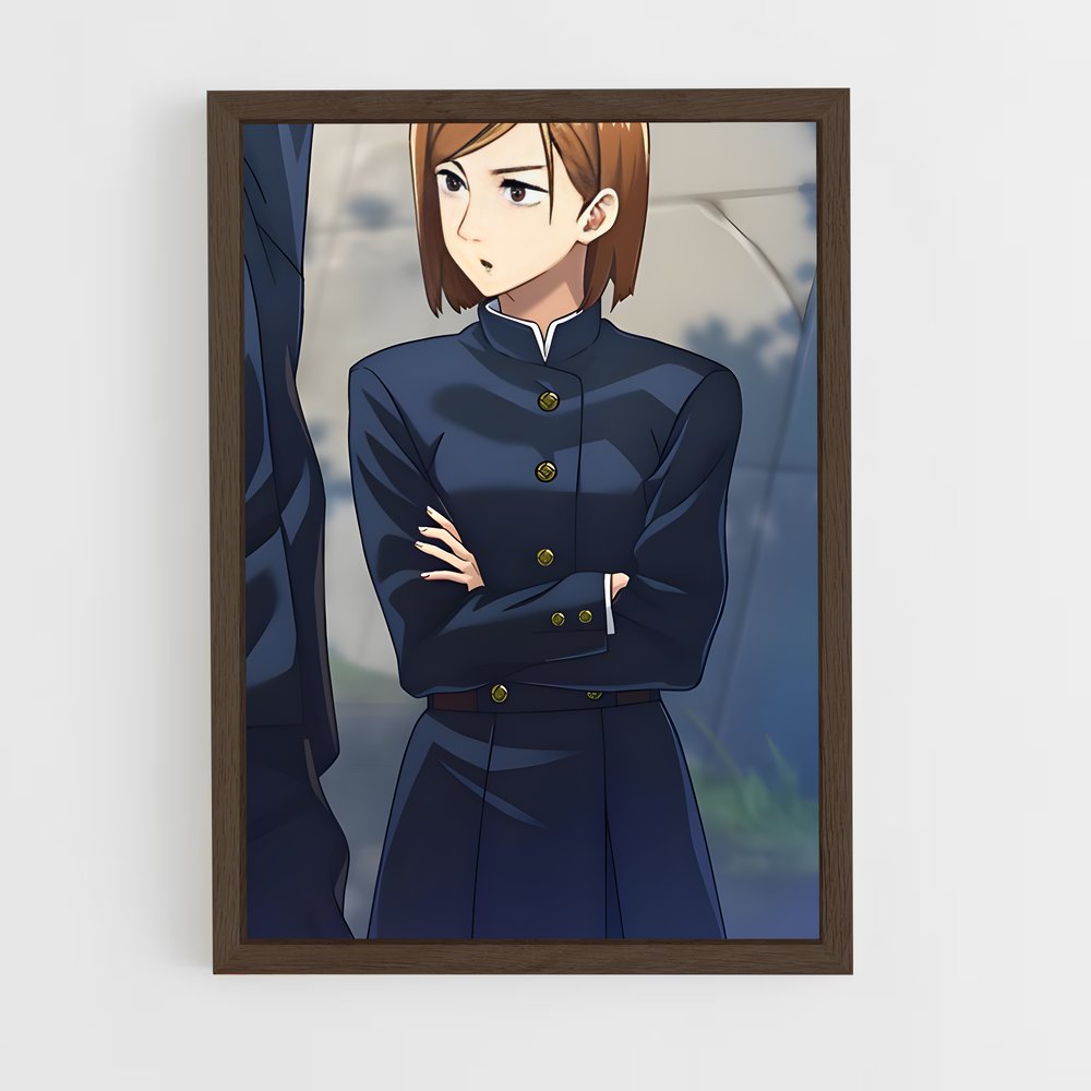 ap-nobara kugisaki-7 cadre Bois foncé