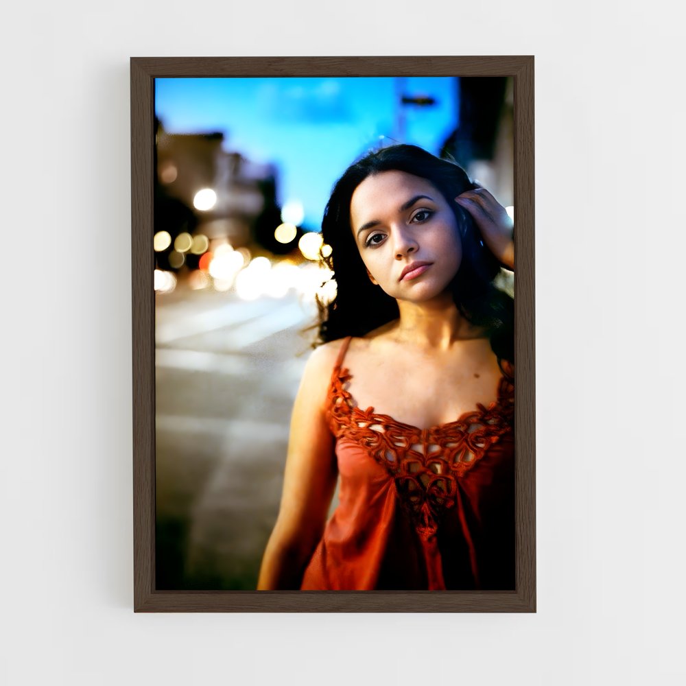 ap-norah jones-2 cadre Bois foncé