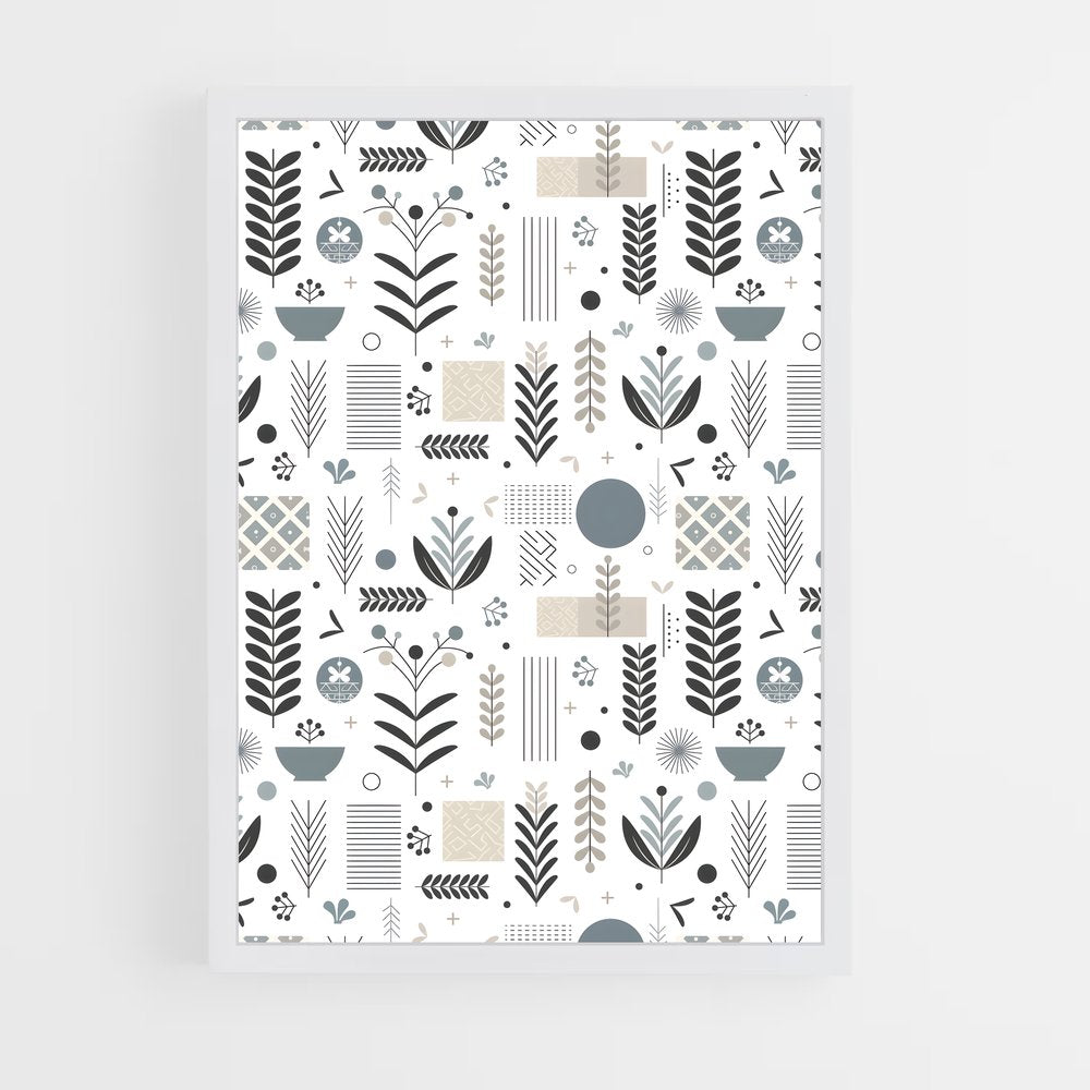 ap-nordic patterns-1 cadre Blanc