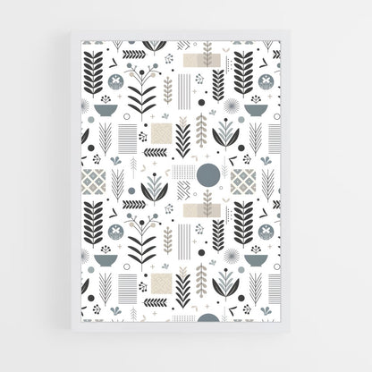 ap-nordic patterns-1 cadre Blanc
