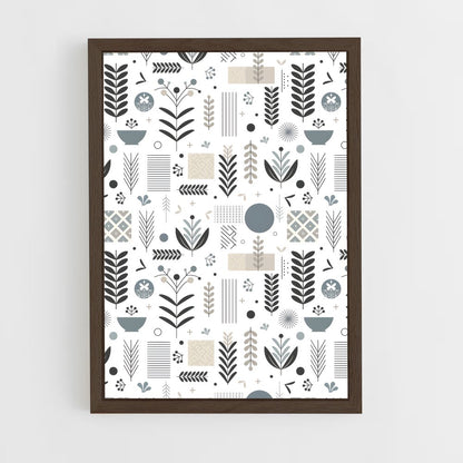ap-nordic patterns-1 cadre Bois foncé