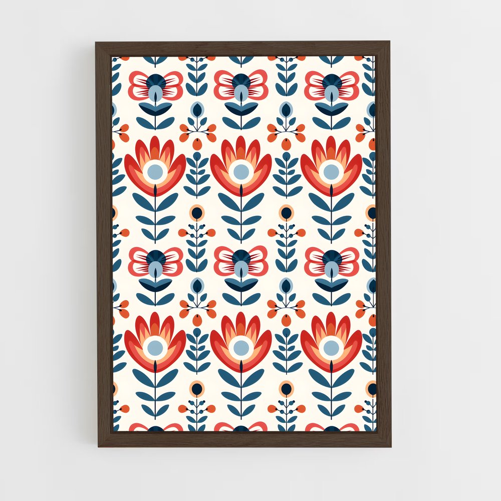 ap-nordic patterns-2 cadre Bois foncé