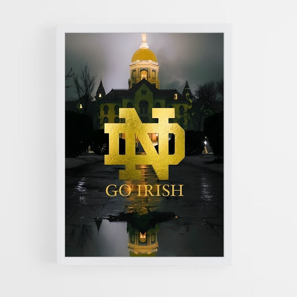 ap-notre dame fighting irish-7 cadre Blanc