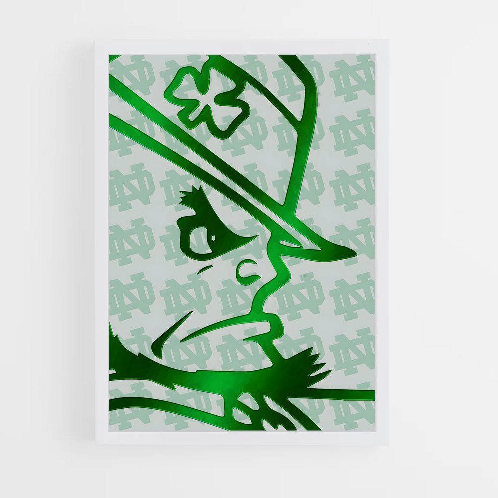 ap-notre dame fighting irish-8 cadre Blanc