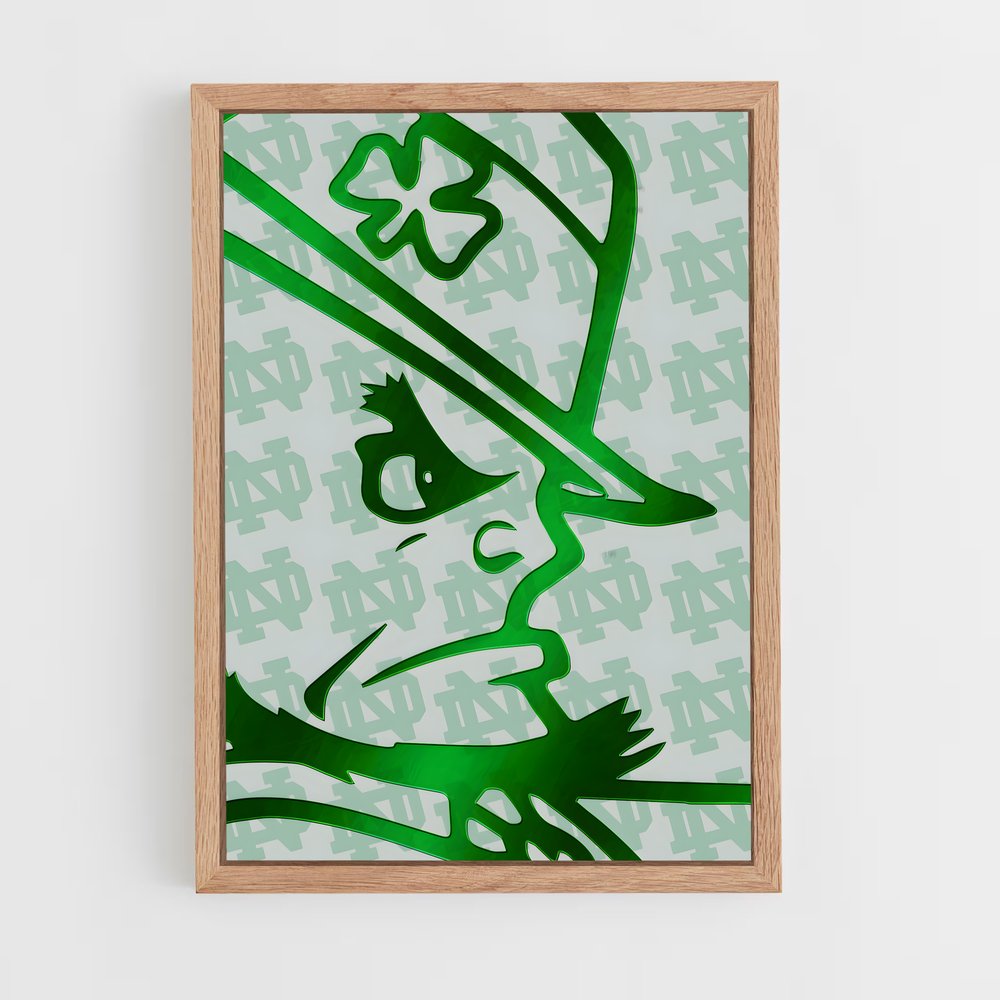 ap-notre dame fighting irish-8 cadre Bois clair