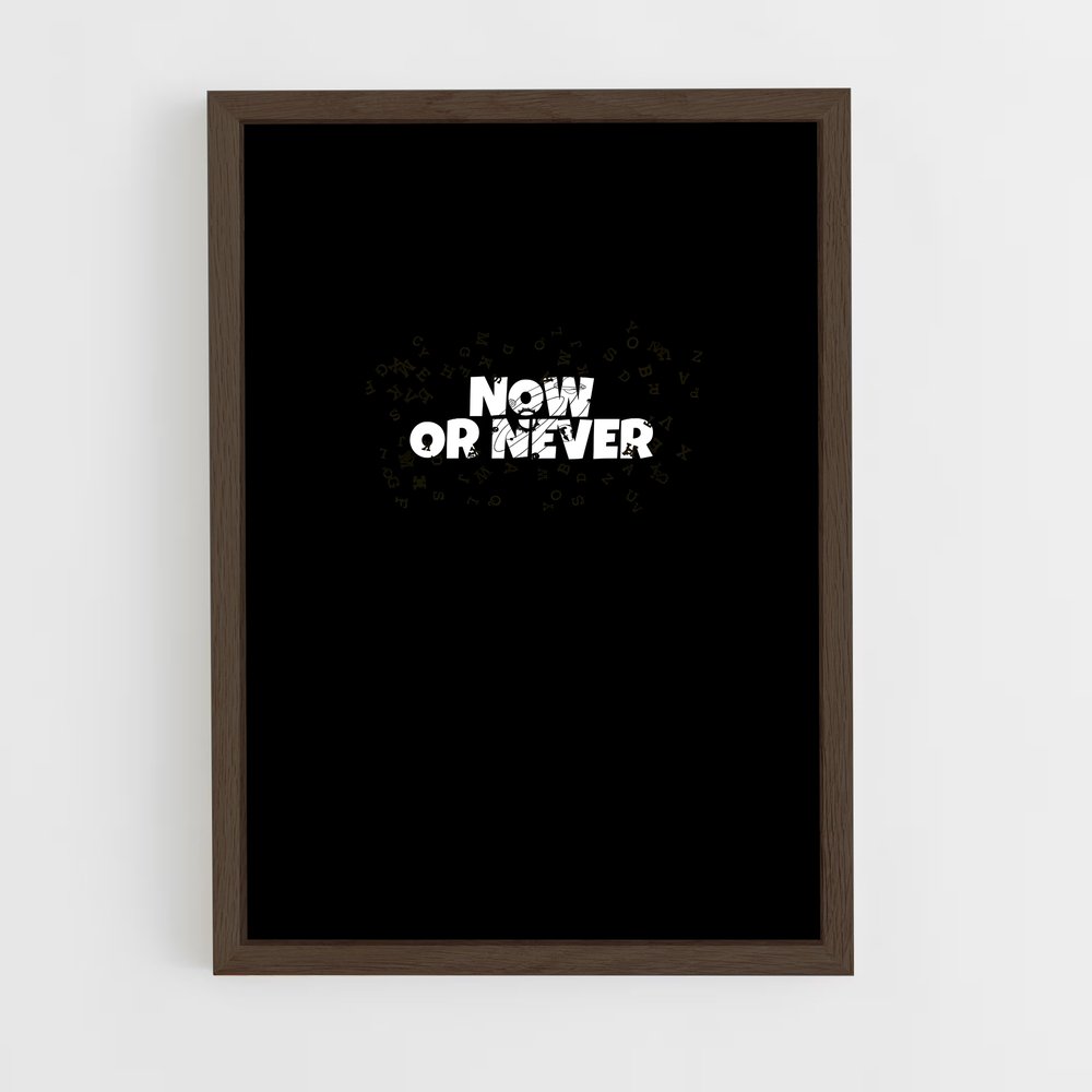 ap-now or never-13 cadre Bois foncé