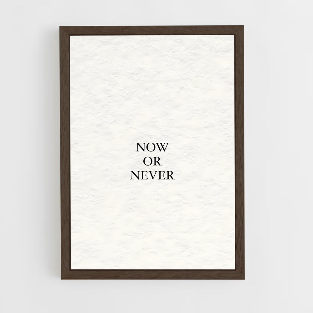 ap-now or never-6 cadre Bois foncé