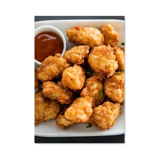 Poster Crevettes Dorées