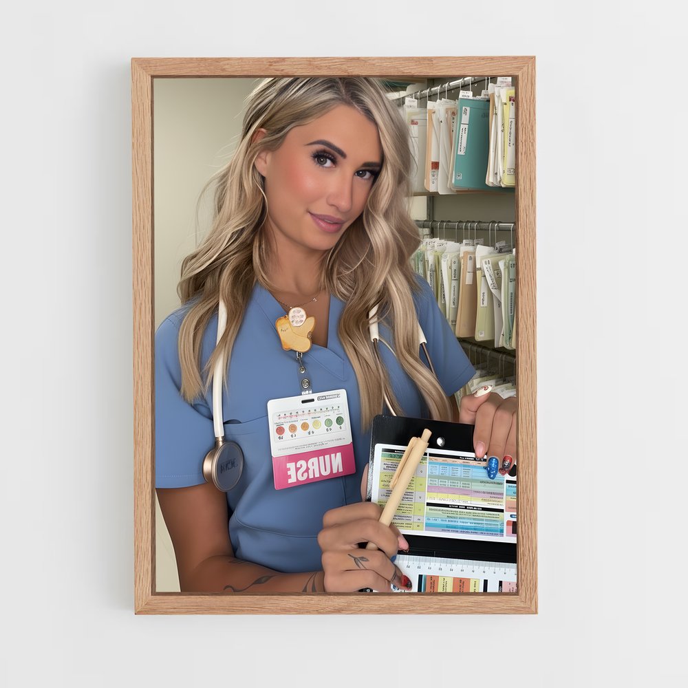 ap-nurse-9 cadre Bois clair