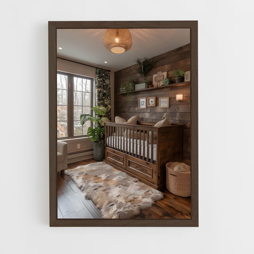 ap-nursery-10 cadre Bois foncé