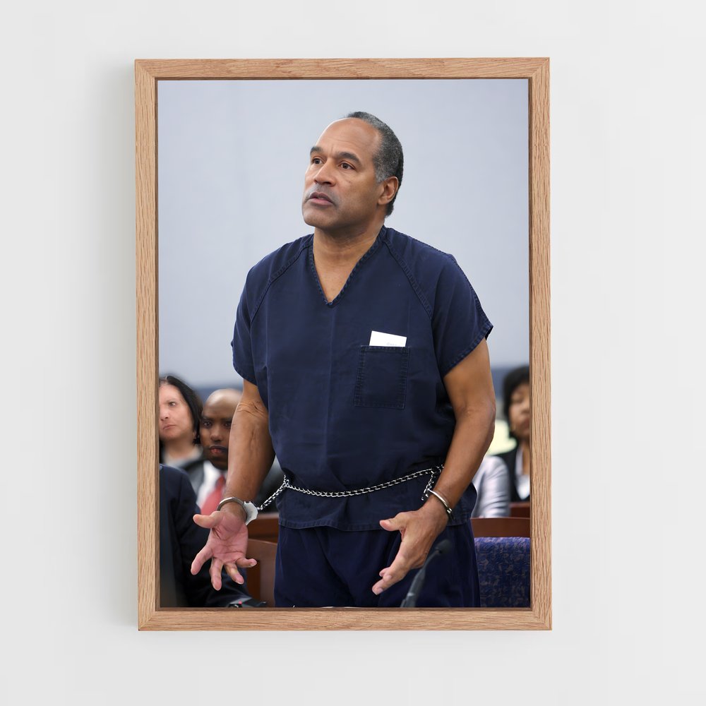 ap-o.j. simpson-3 cadre Bois clair