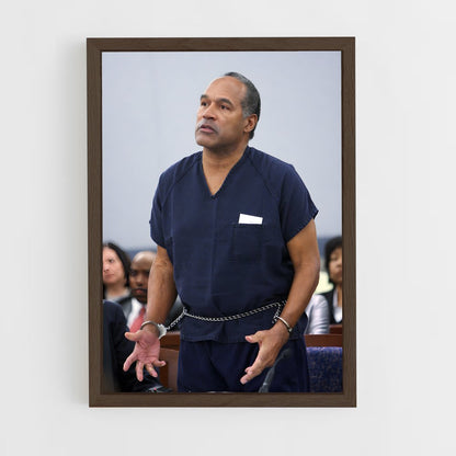 ap-o.j. simpson-3 cadre Bois foncé