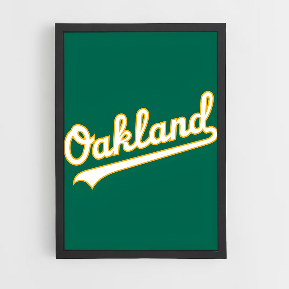 ap-oakland athletics-7 cadre Noir