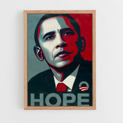 ap-obama hope poster-1 cadre Bois clair