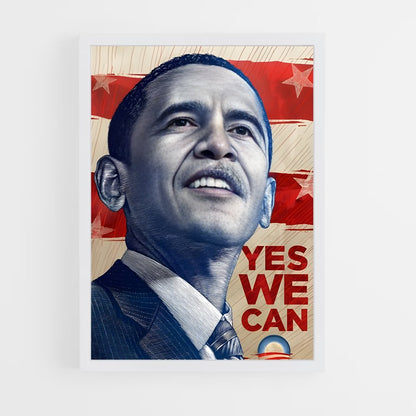 ap-obama hope poster-2 cadre Blanc