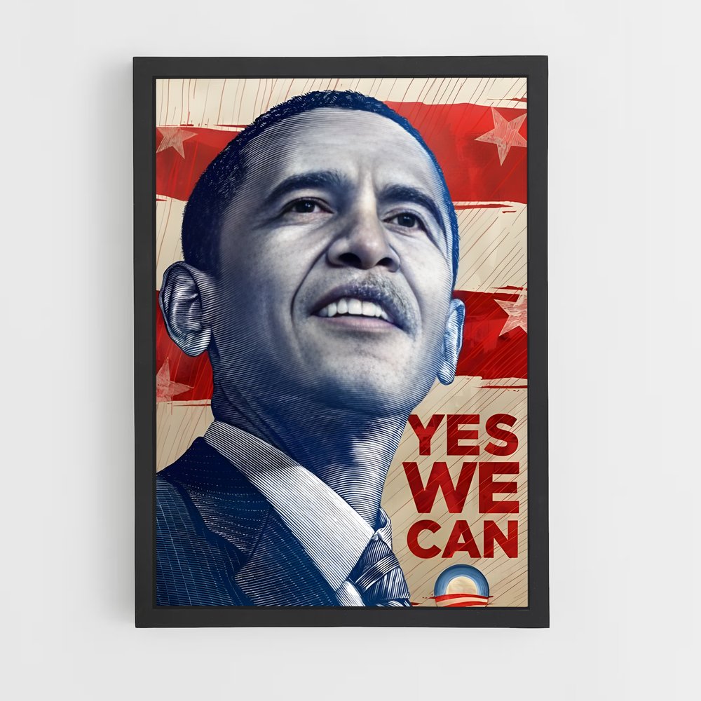 ap-obama hope poster-2 cadre Noir