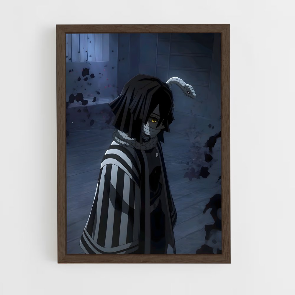 ap-obanai iguro-7 cadre Bois foncé