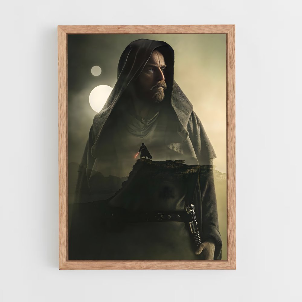 ap-obi-wan kenobi-3 cadre Bois clair
