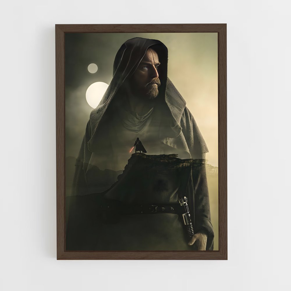 ap-obi-wan kenobi-3 cadre Bois foncé
