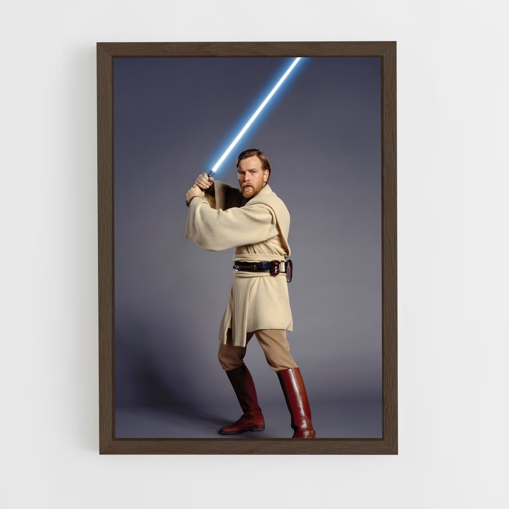 ap-obi-wan kenobi-4 cadre Bois foncé