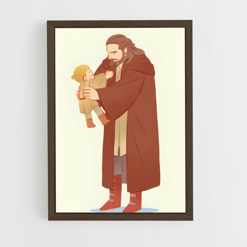 ap-obi-wan kenobi-5 cadre Bois foncé