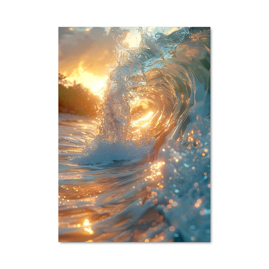 Poster Vague Dorée